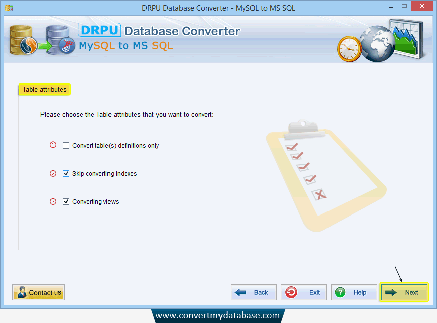 MySQL to MS SQL Database Converter