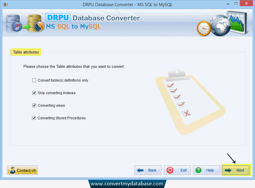 MS SQL to MySQL Database Converter