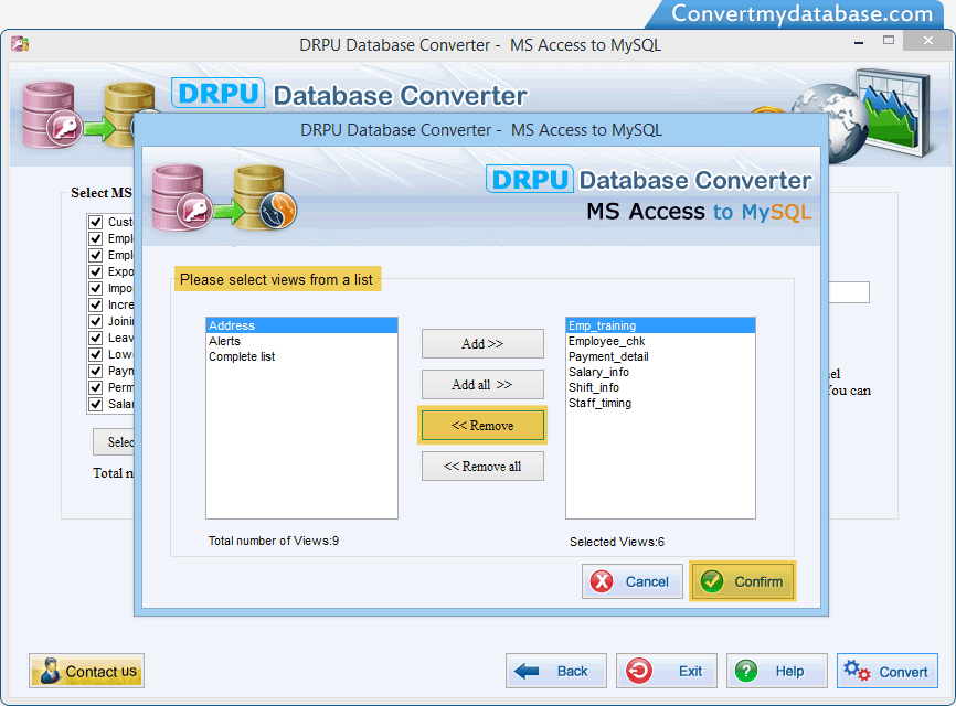 MS Access to MySQL Database Converter