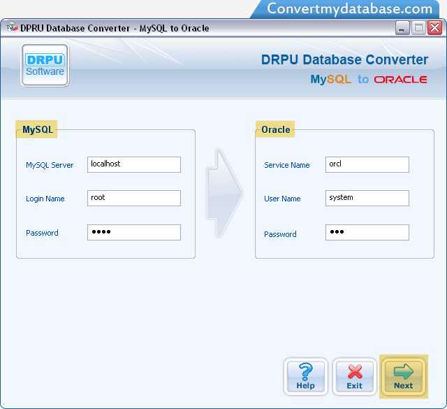 MySQL to Oracle Database Converter