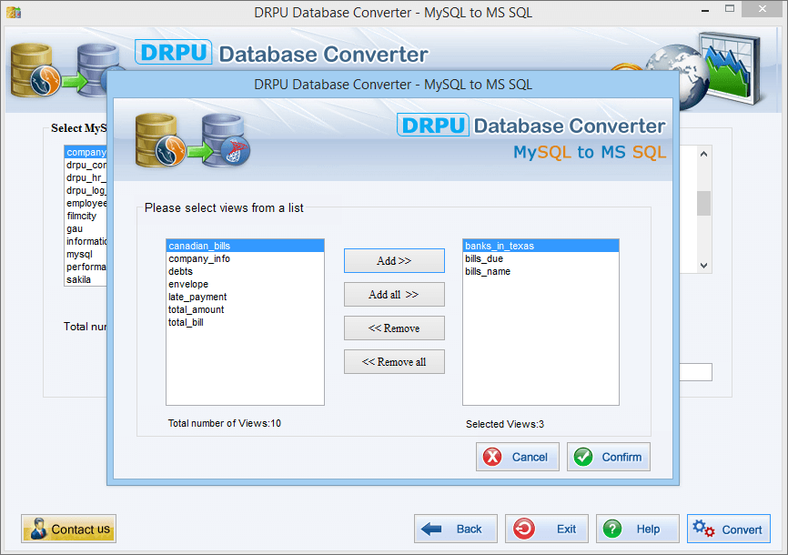 MySQL to MS SQL Database Converter